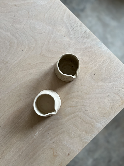 Stoneware Milk Jug: Matt White