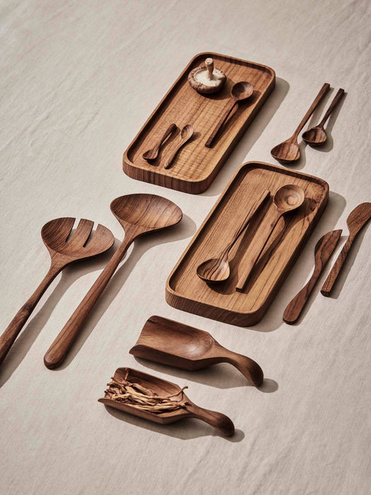 Teak salt spoon