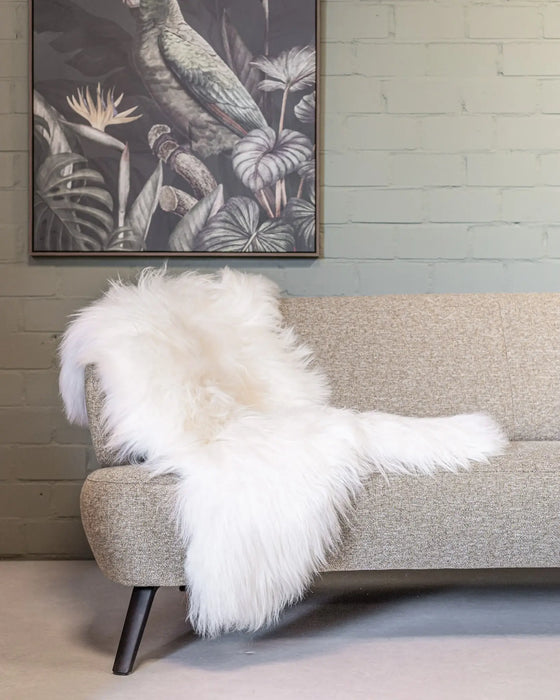 Icelandic Sheepskin | Natural White | Long-haired