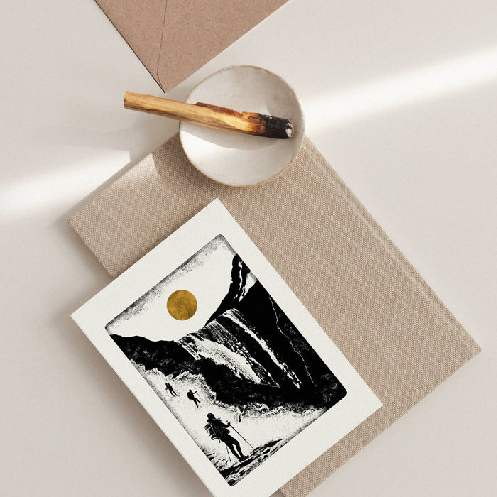 Cascade Individual Card (A6) Waterfall Hiking Landscape