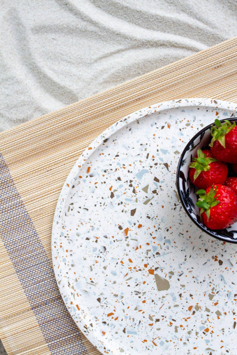 Midi Round Tray - Drift: Drift Mix Terrazzo