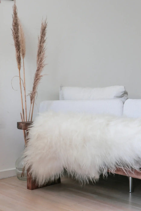 Icelandic Sheepskin | Natural White | Long-haired