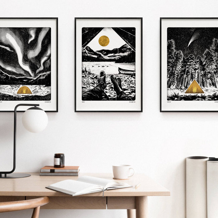 Northern Lights Print A3