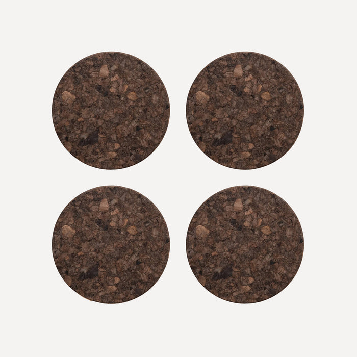 Natural Cork Coasters x 4