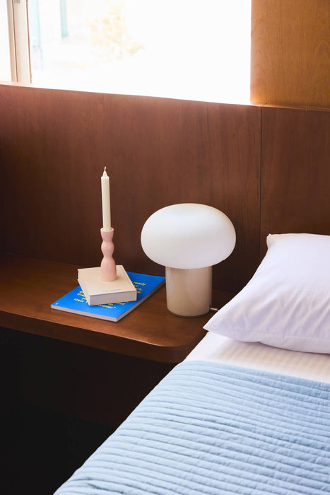 Low Wave Candleholder - Coral