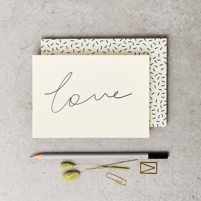 Handwritten Love Greeting Card