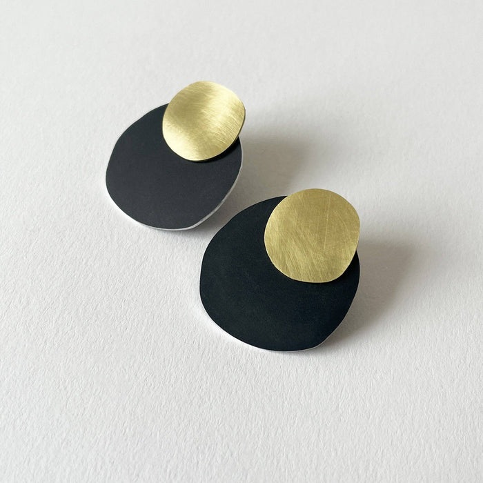 3 in 1 Brass Cast Earrings