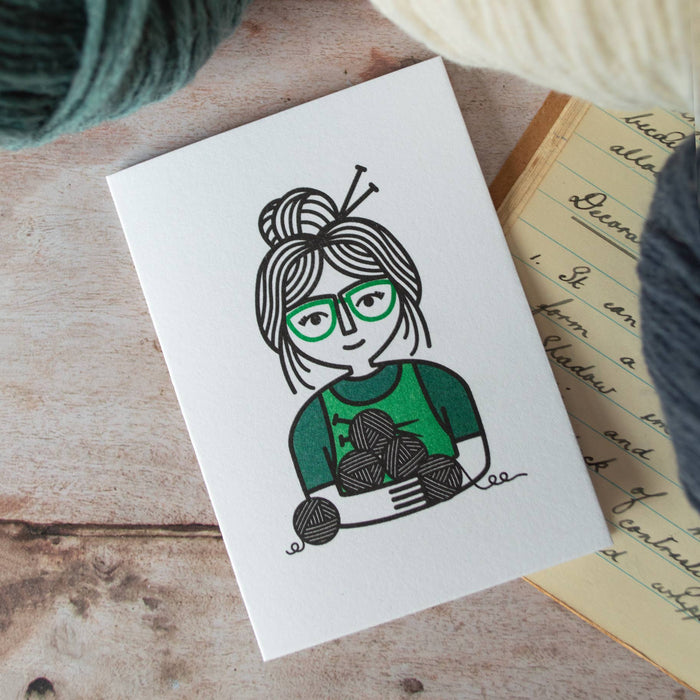 Knit and Natter Mini Greeting Card