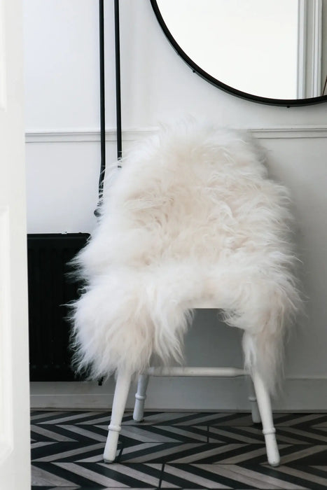 Icelandic Sheepskin | Natural White | Long-haired
