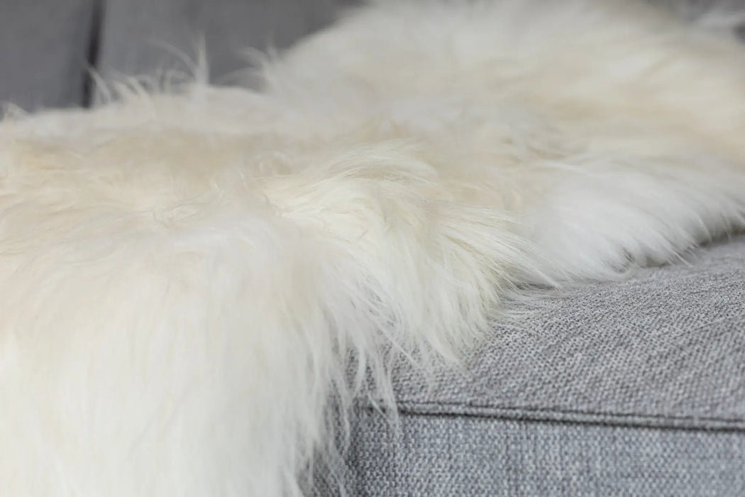 Icelandic Sheepskin | Natural White | Long-haired