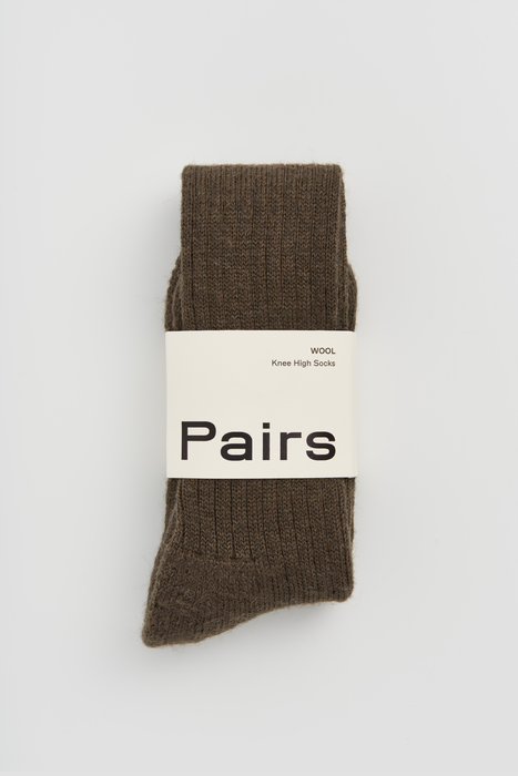 Toad Green Wool Knee High Socks: 8-10