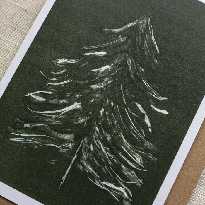 Pine Tree - Recycled Card 