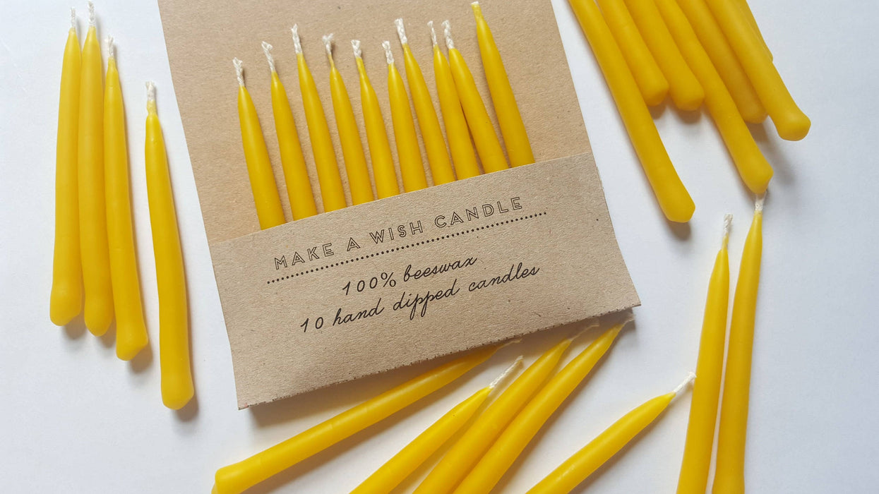 Birthday Beeswax Candles