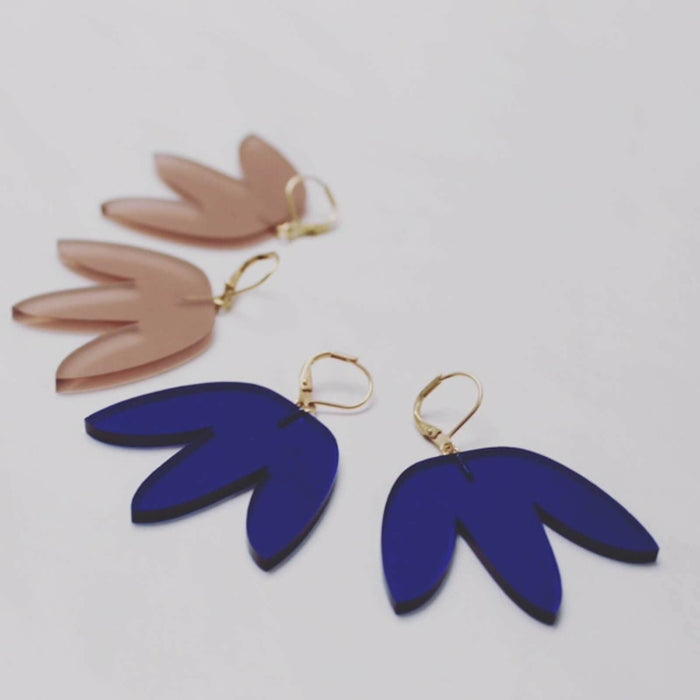 Midi Matisse Earrings: Blue