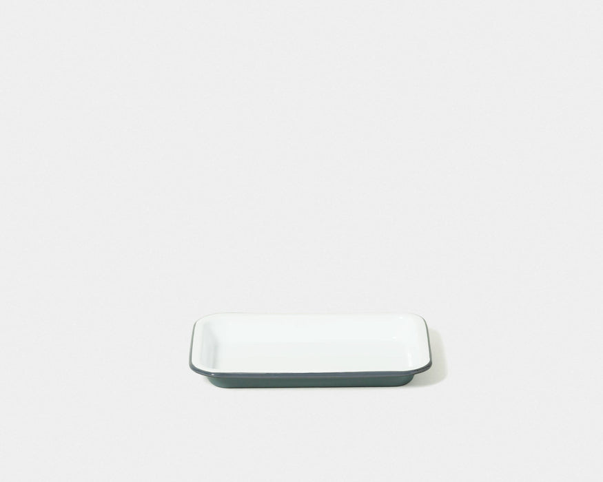 Small Enamel Tray: Coal Black