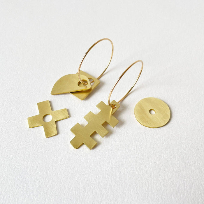 Brass Jetsam Earrings