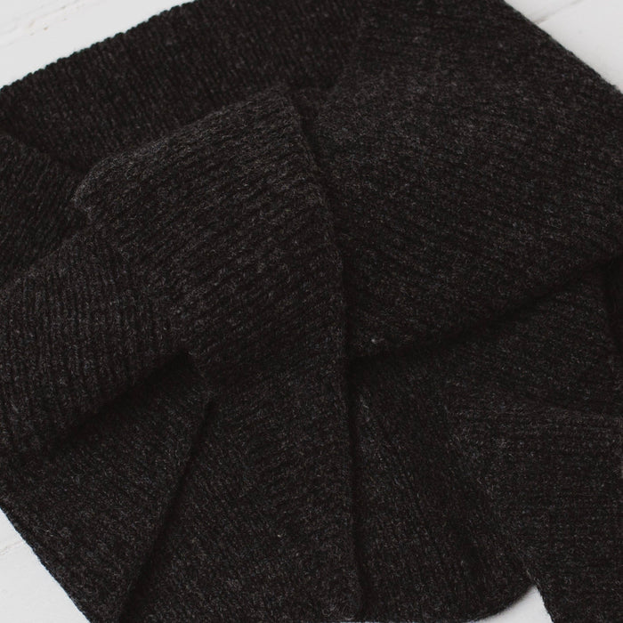 Lambswool neckerchief - charcoal