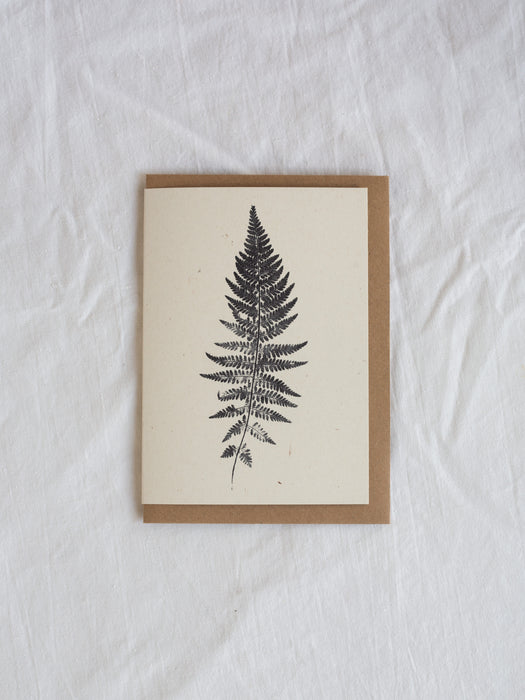 Fern Monoprint Card