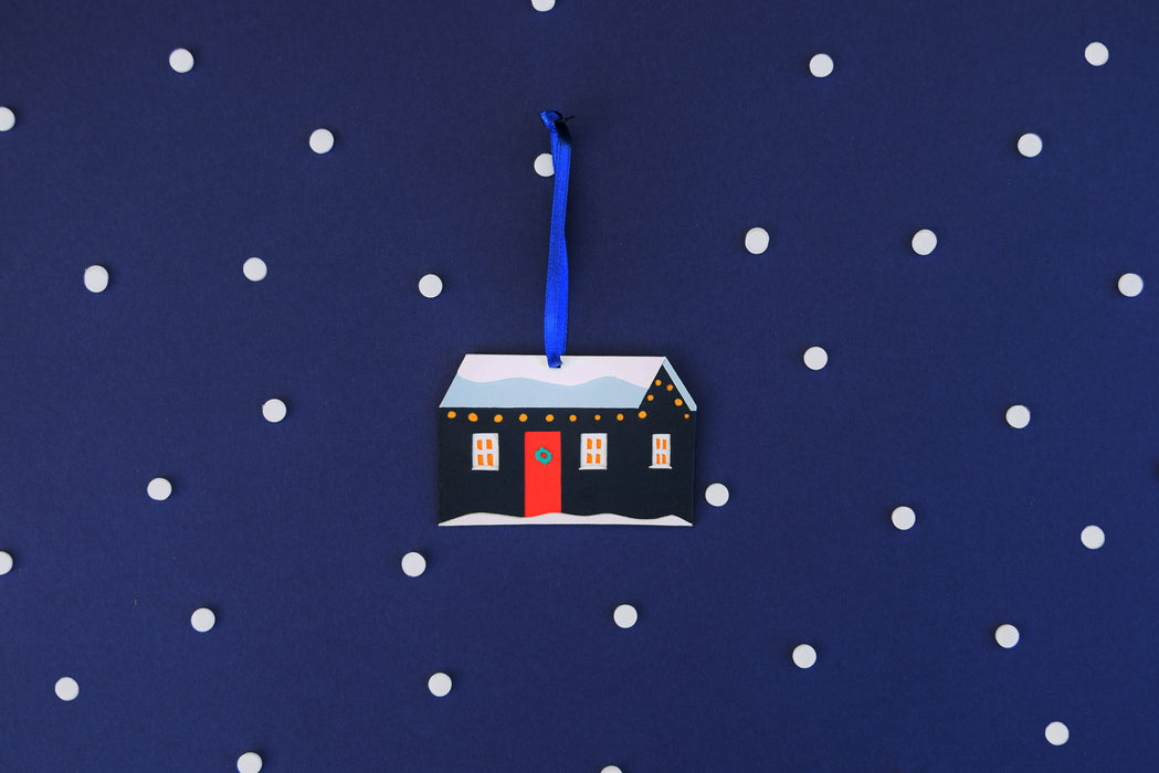 Wee Hoose Hanging Deco - Navy