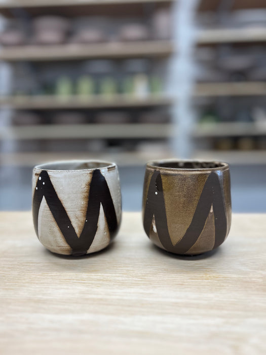 Zig Zag Tumbler White