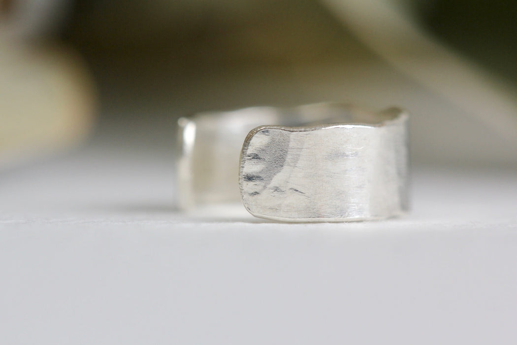 Solid Silver Ear Cuff - Large