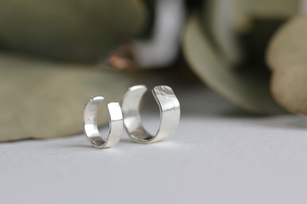 Solid Silver Ear Cuff - Large