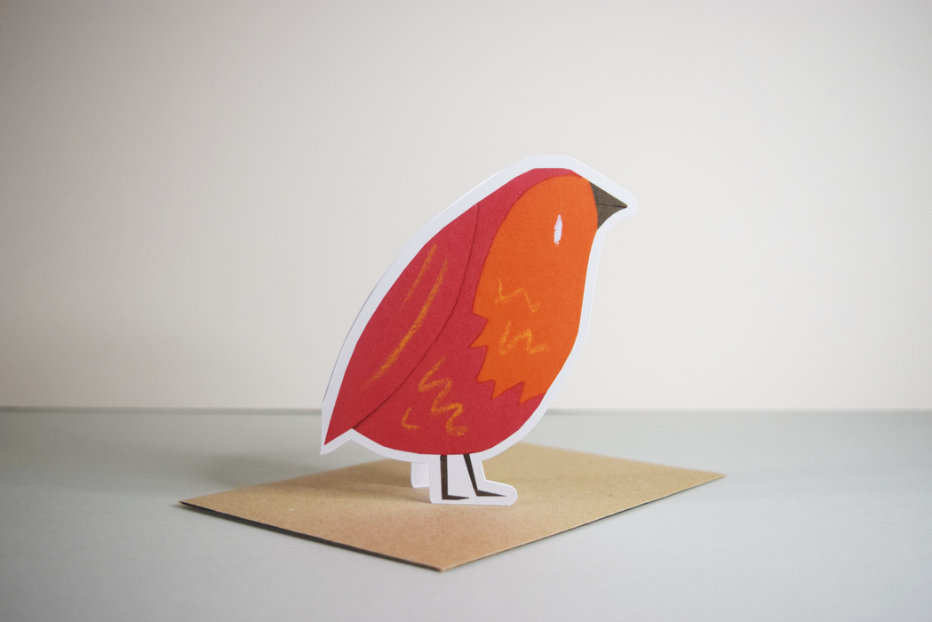 Robin Cut Out Card