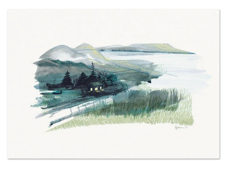 Night Time Bothy Print