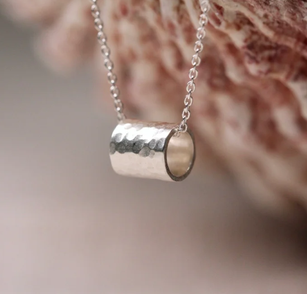 Silver Tube Necklace