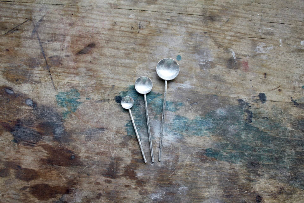 Solid Silver Decorative Spoon - Medium