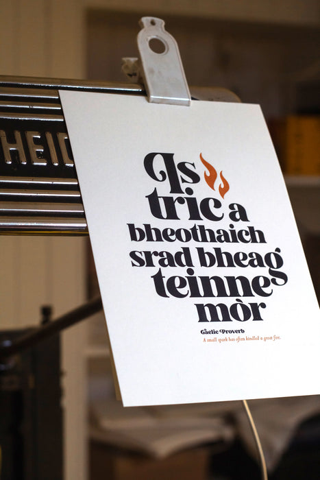 Letterpress Print: Teinne