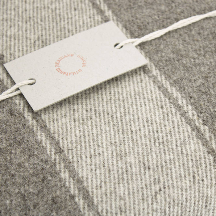 THROW BLANKET / STRIPE WOOL: Light Wool