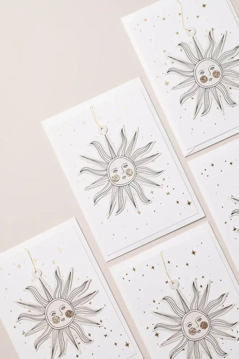 SUNFACE PAPERCUT DECORATION CHRISTMAS HOLIDAY CARD