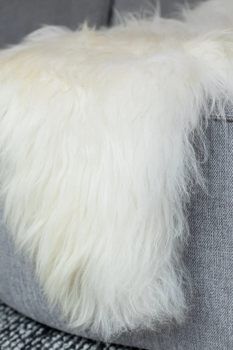 Icelandic Sheepskin | Natural White | Long-haired