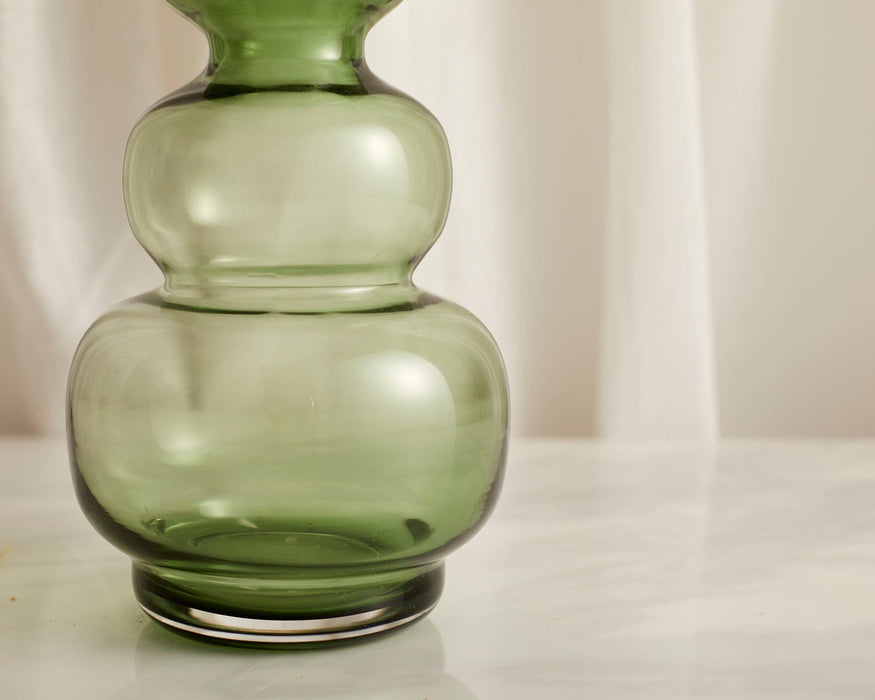 Green Glass Vase