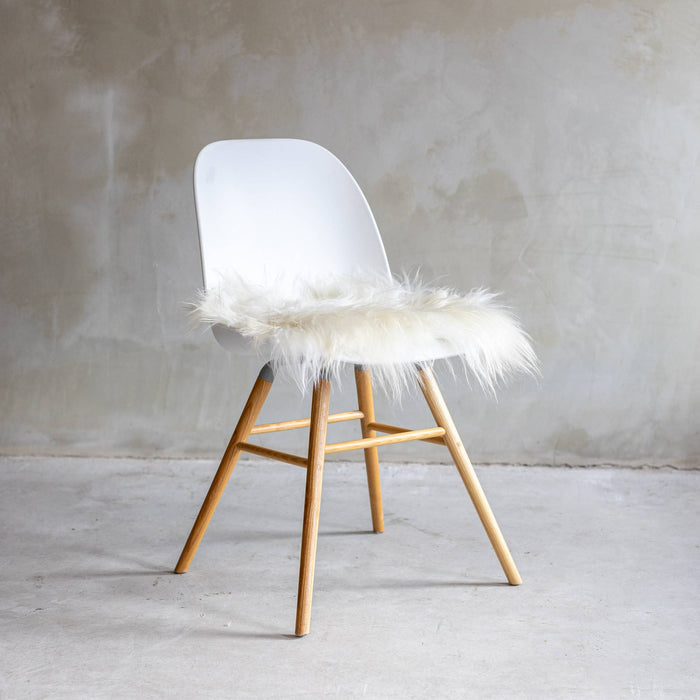 Icelandic Sheepskin Chair Pad: White