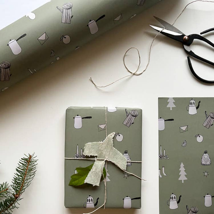 Christmas Objects Gift Wrap