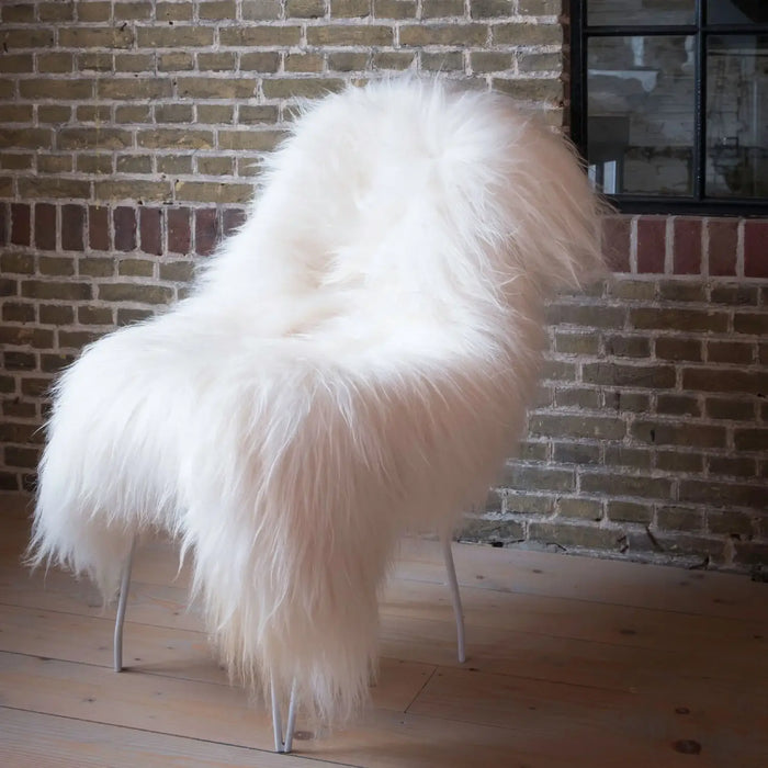 Icelandic Sheepskin | Natural White | Long-haired
