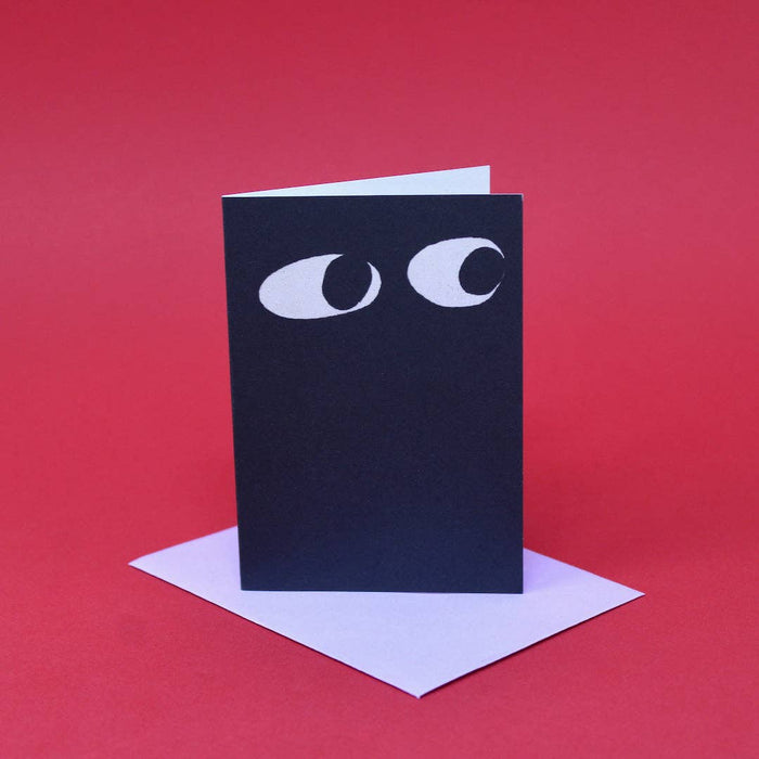 Googly Eye Mini Card: Black