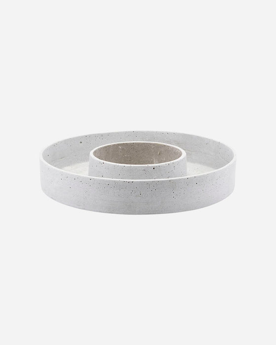 Cement Effect Candle Ring
