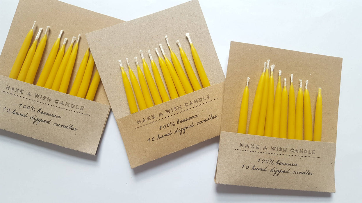 Birthday Beeswax Candles