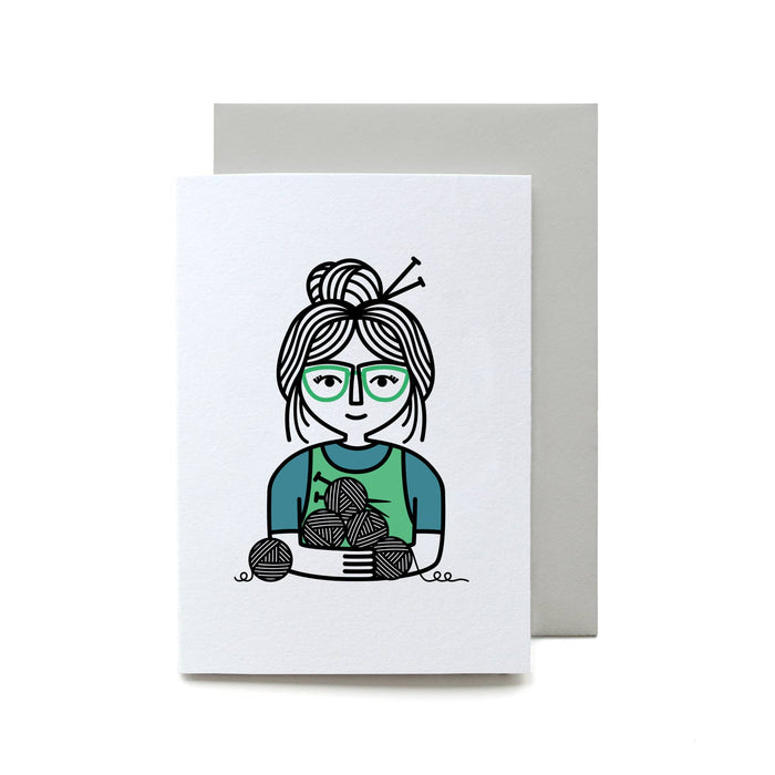 Knit and Natter Mini Greeting Card