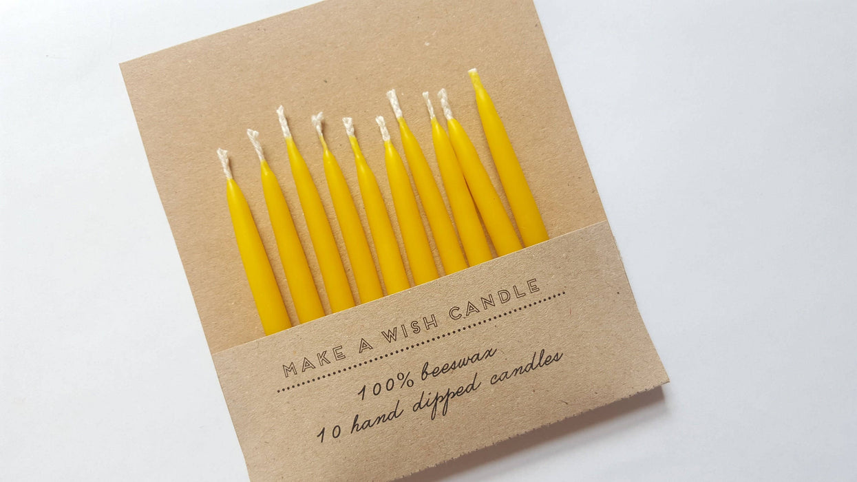 Birthday Beeswax Candles