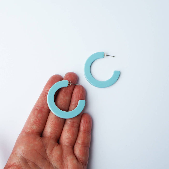 Resin Hoop in Blue
