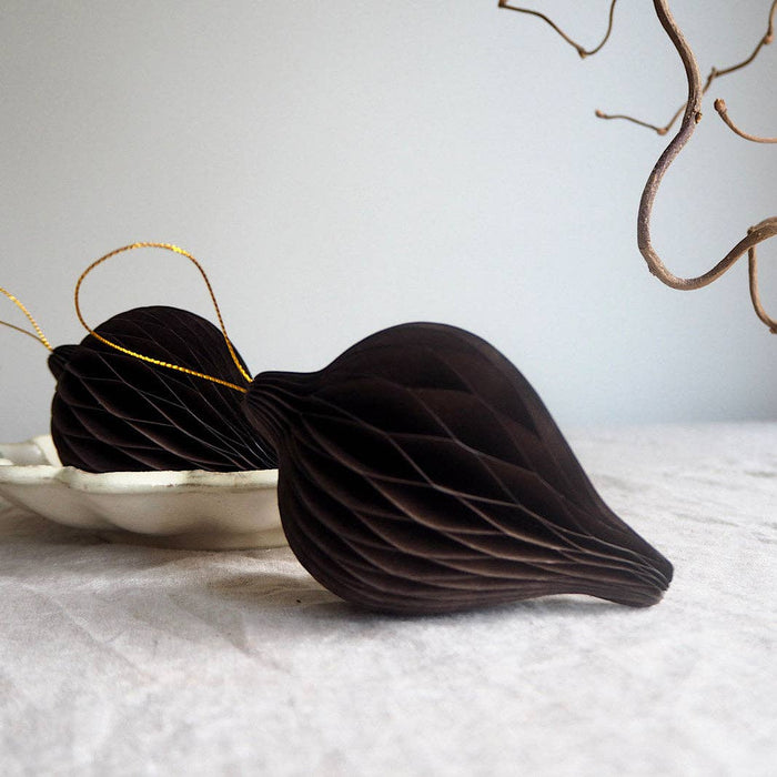 Chocolate Brown  Shaped Paper  Deco: Individual