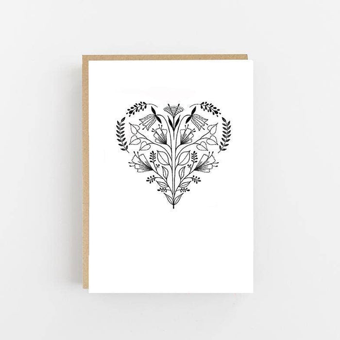 Heart Folk Card