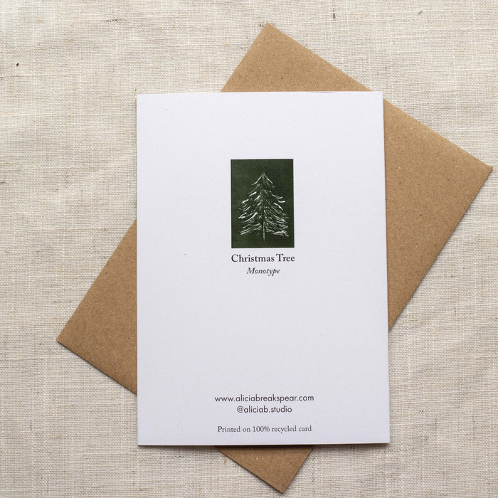 Pine Tree - Recycled Card 
