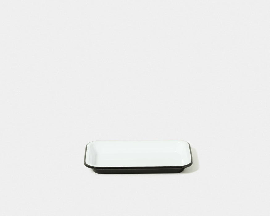 Small Enamel Tray: Coal Black