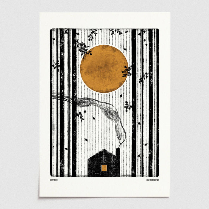 Smoky Cabin - A3 Print