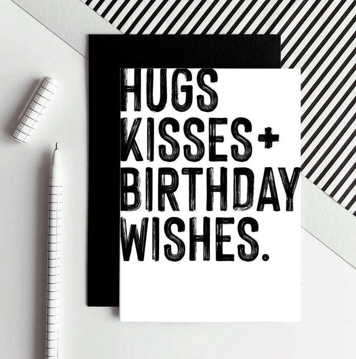 Hugs & Kisses Birthday Card
